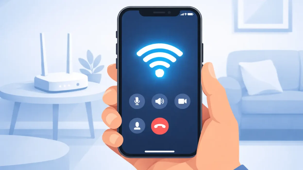 How to enable WiFi calling on iPhone settings screen