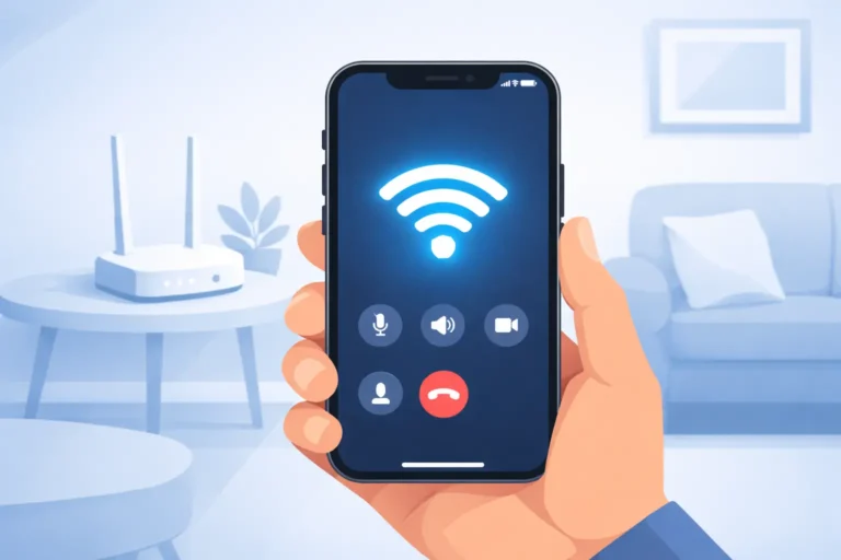 How to enable WiFi calling on iPhone settings screen