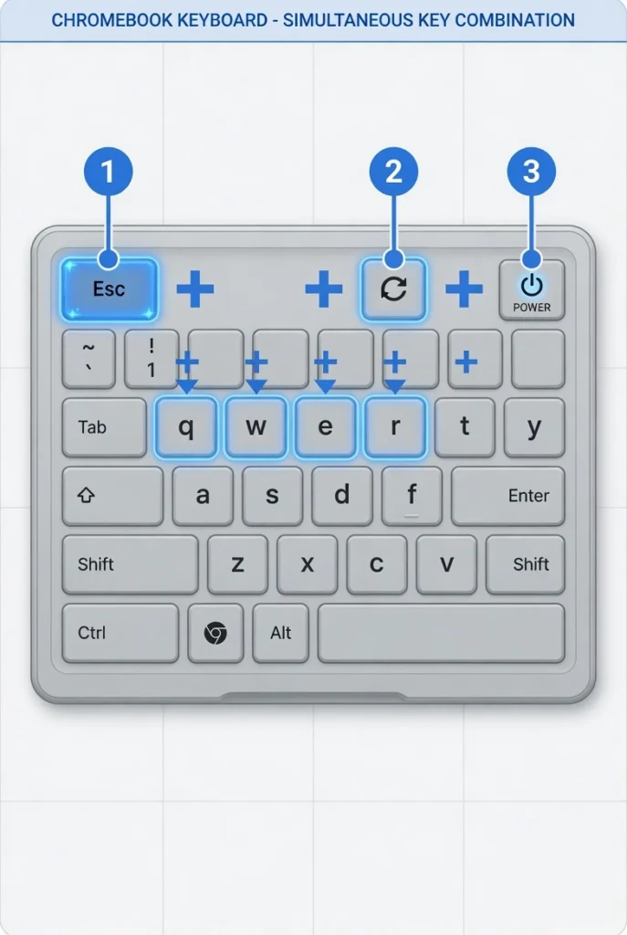 chromebook-developer-mode-esc-refresh-power-keys