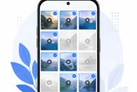 save-select-videos-cloud-android-hero Android phone showing selected video clips uploading to cloud not full gallery